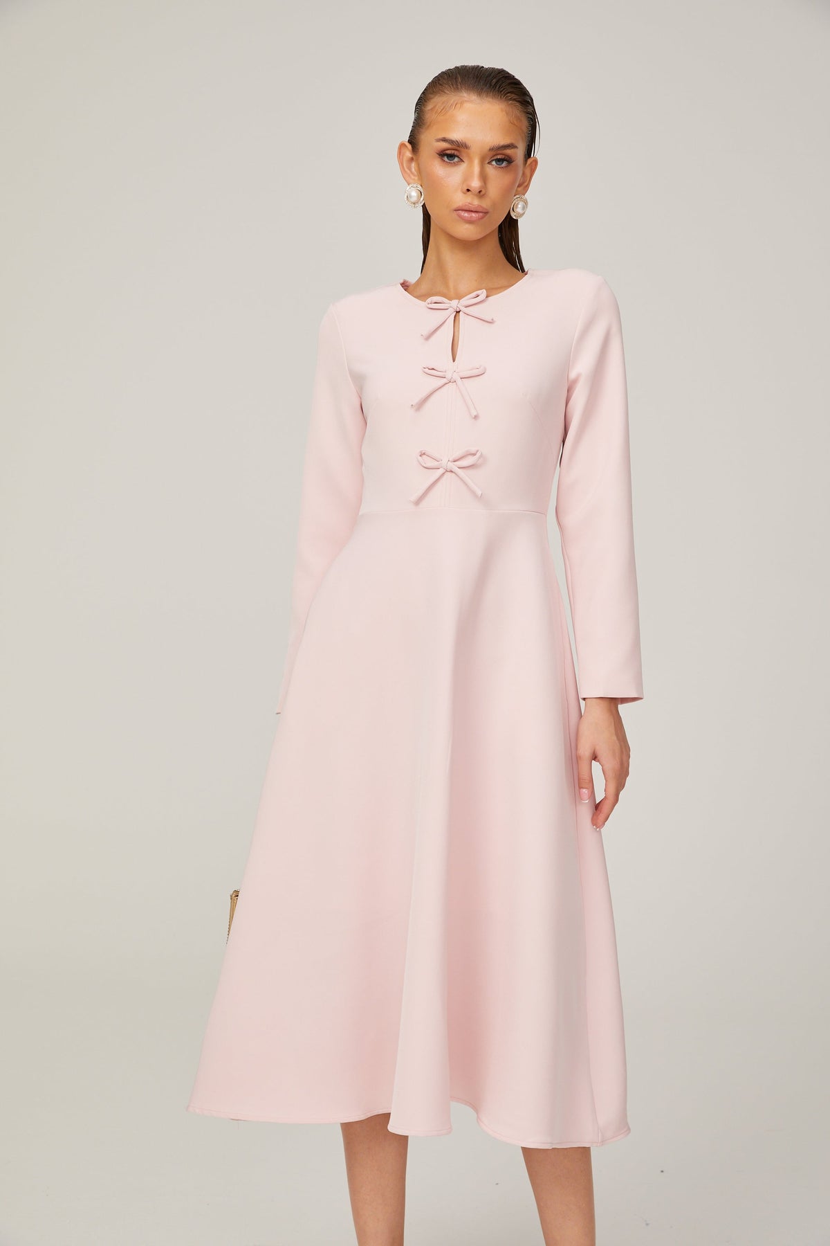 Elise fiyonk midi elbise
