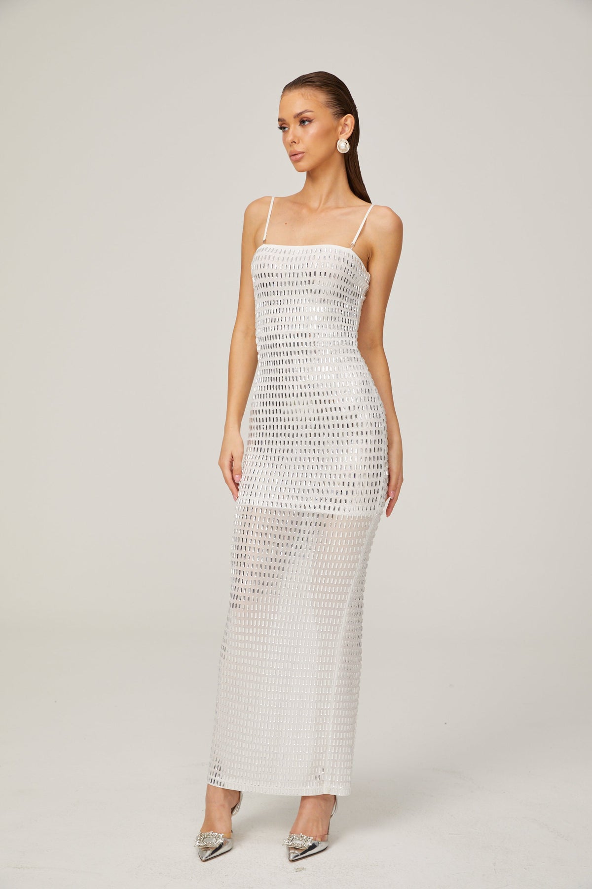 Amelina midi elbise