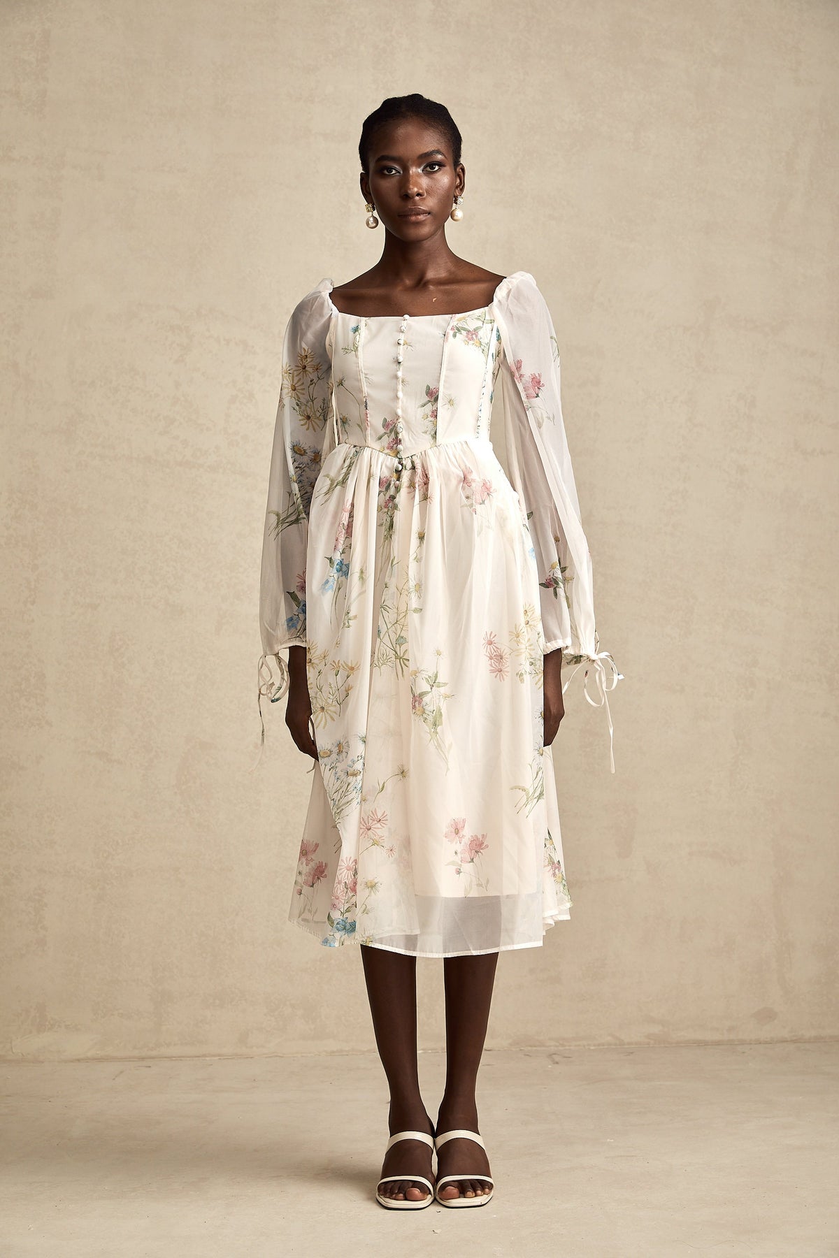 Anne midi elbise