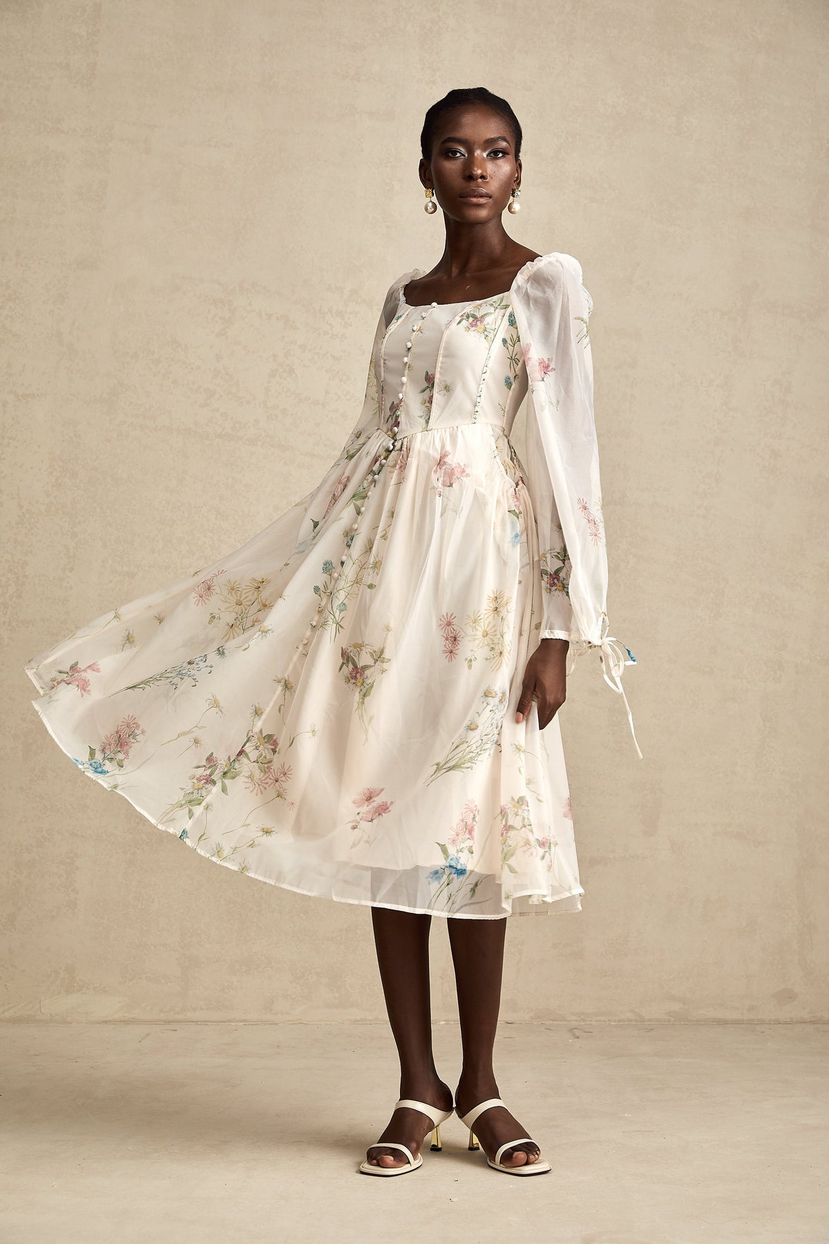 Anne midi elbise