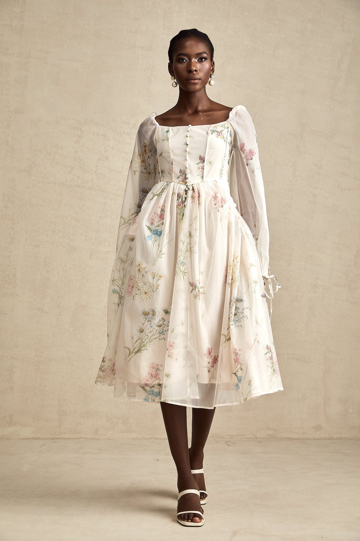Anne midi elbise