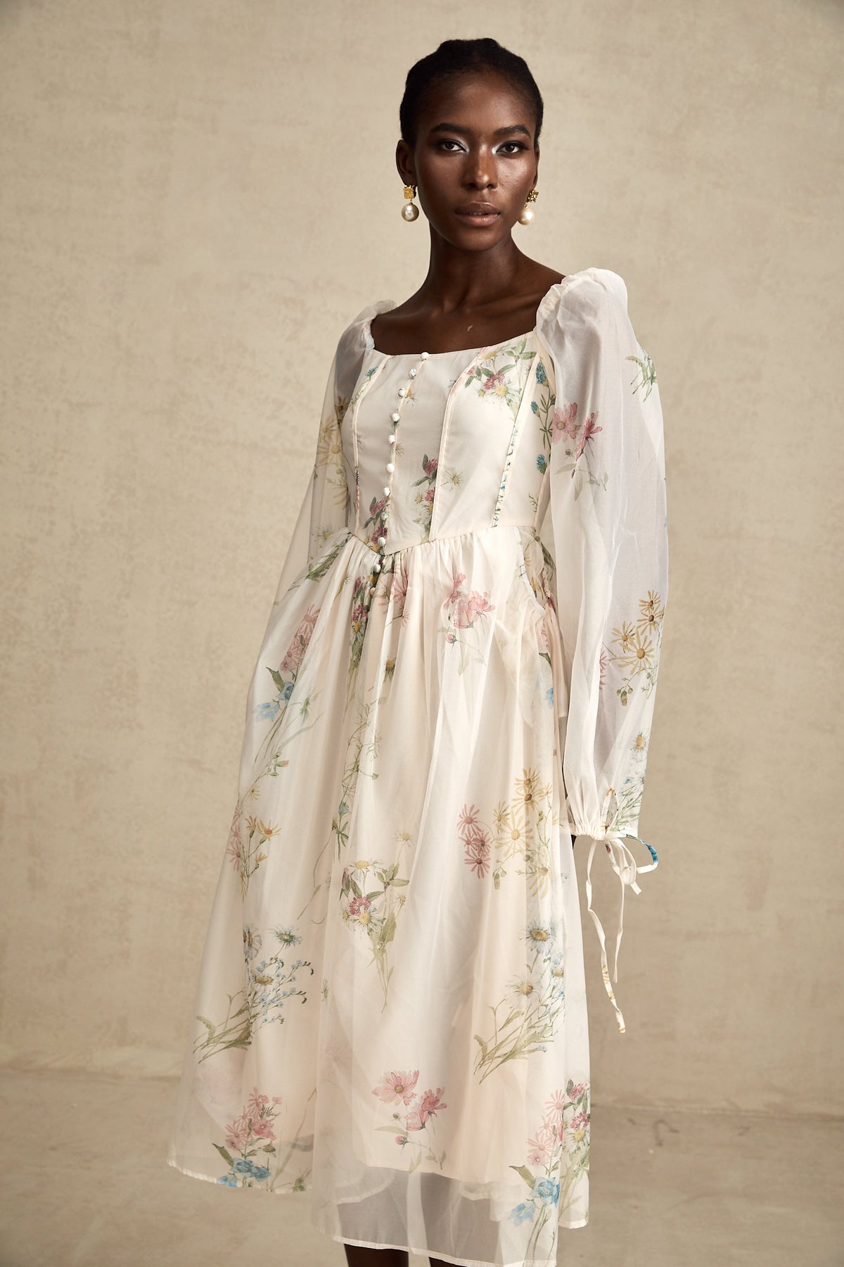 Anne midi elbise
