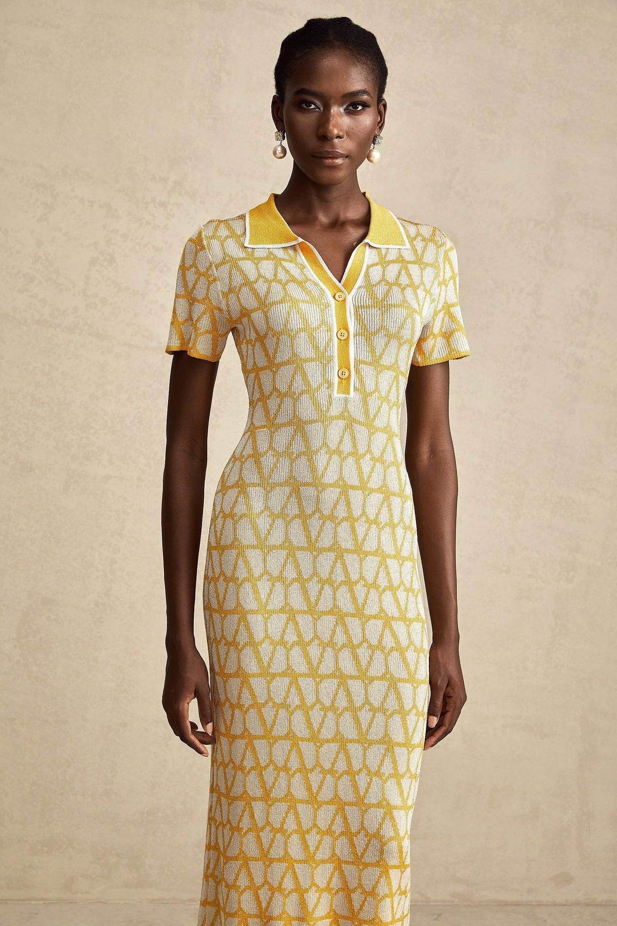 Madeleine toile midi elbise