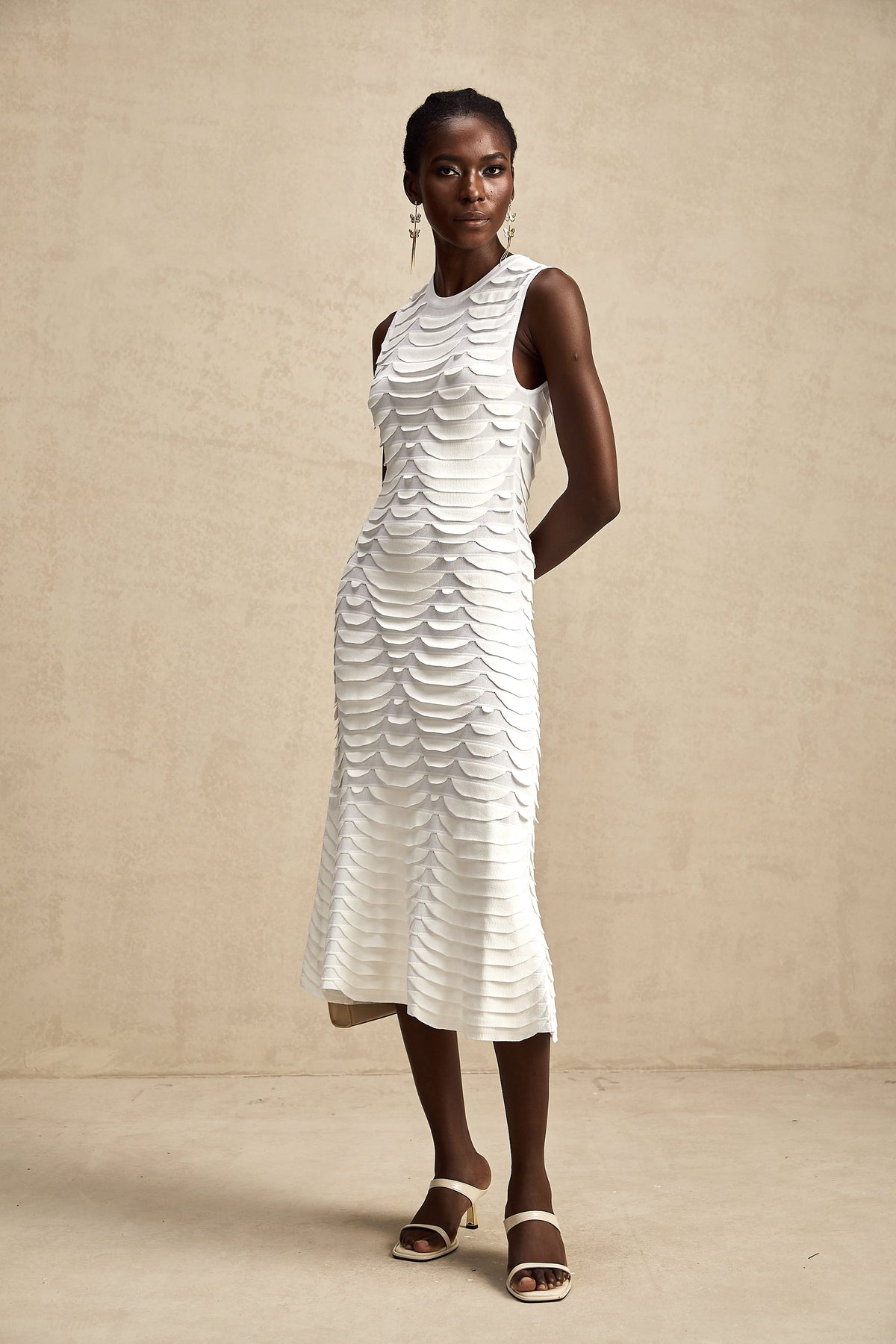Anna midi elbise