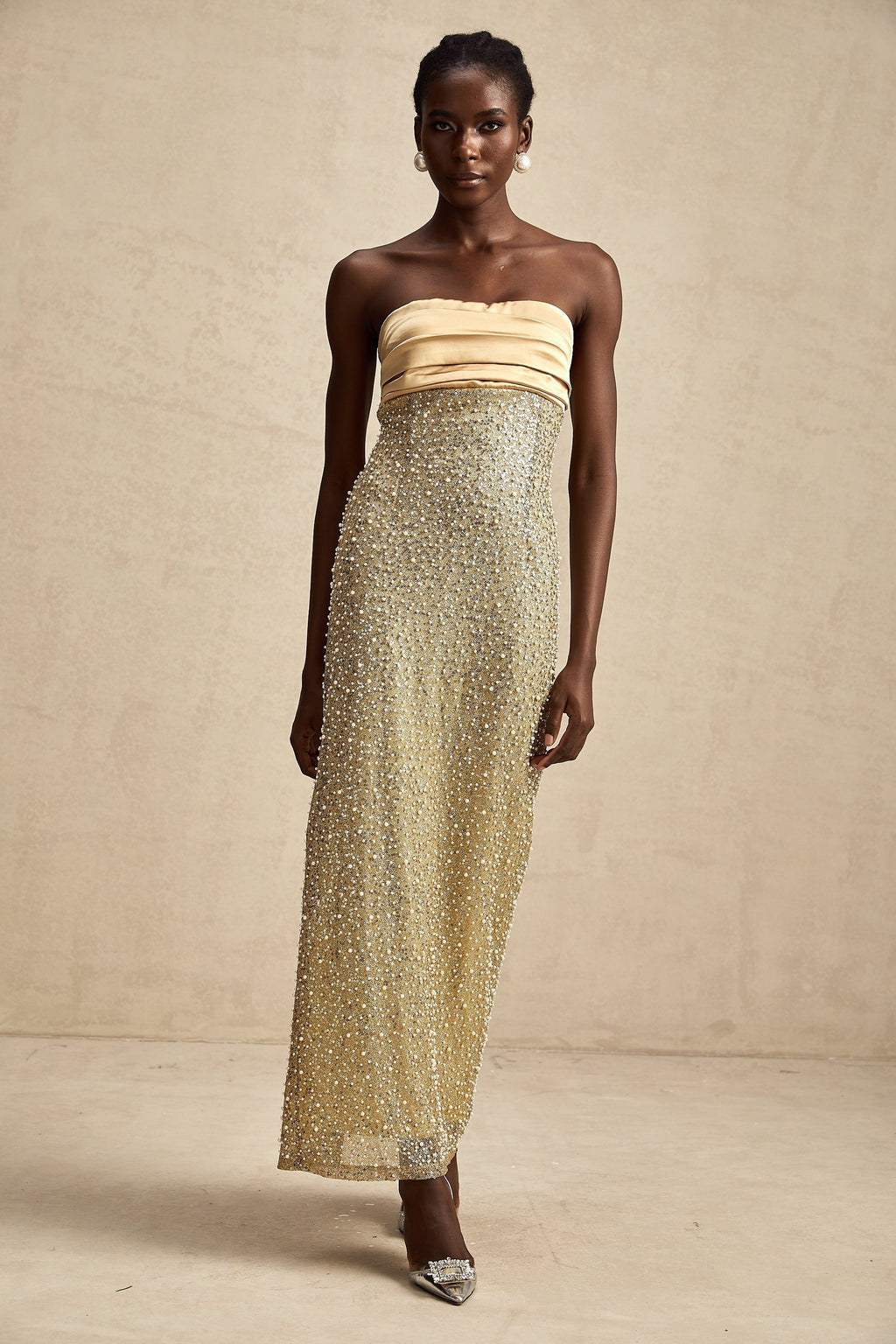 Marguerite maksi elbise