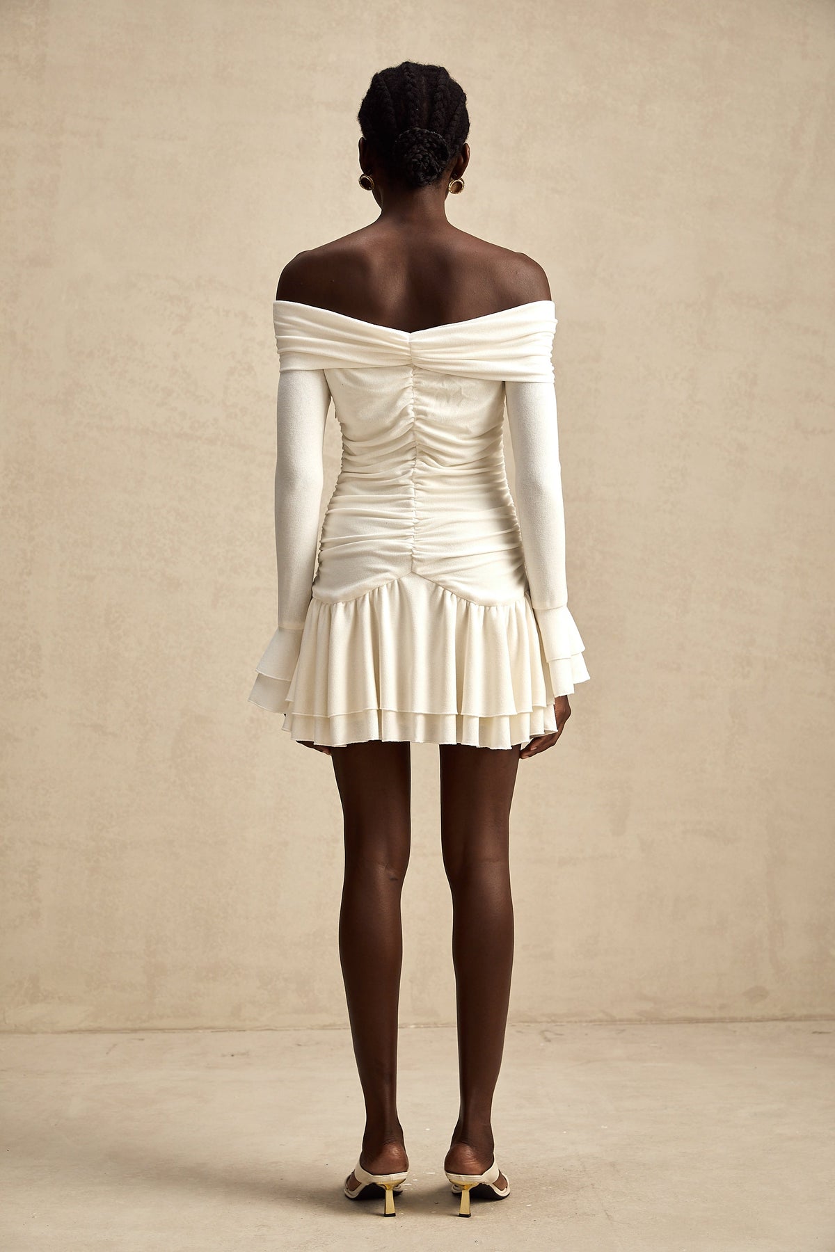 Émilie dantel mini elbise