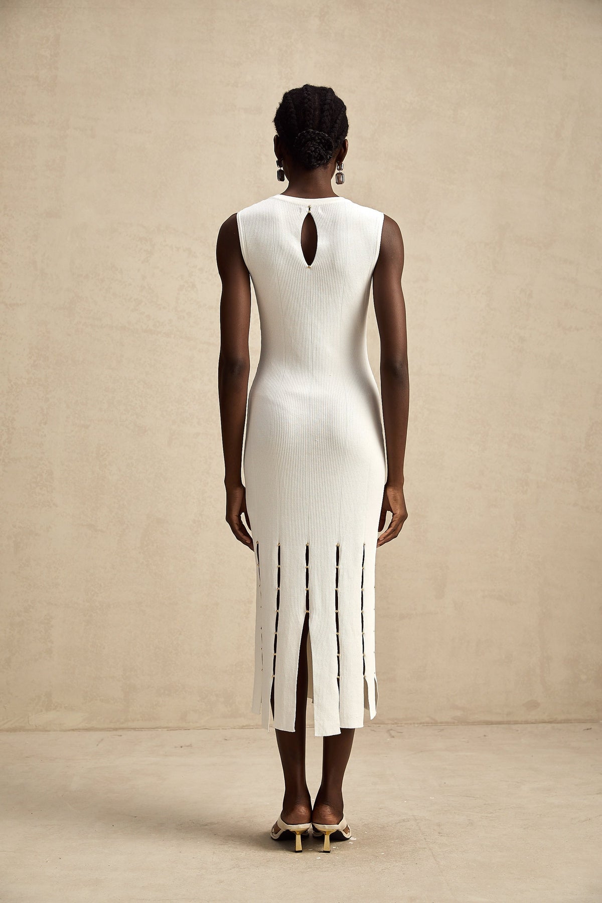Hilaire midi elbise