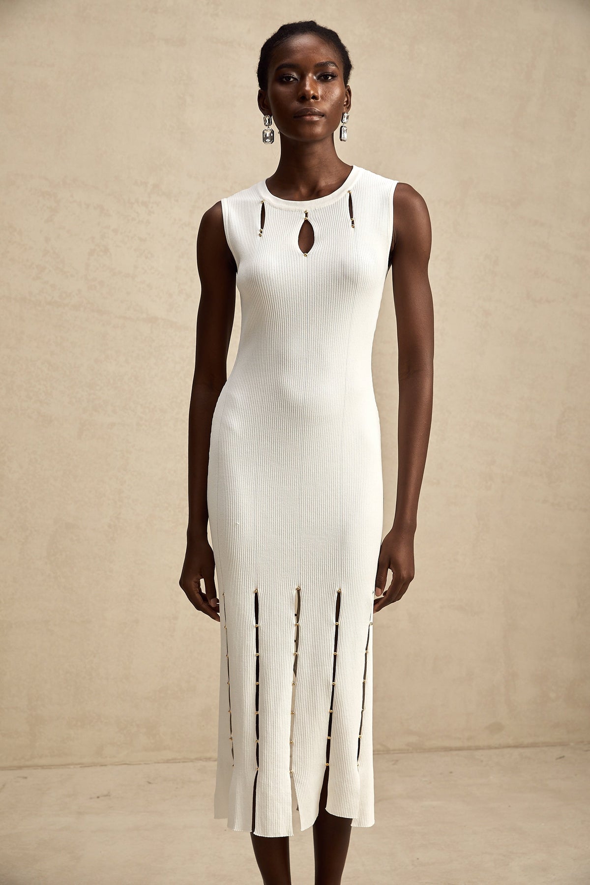 Hilaire midi elbise