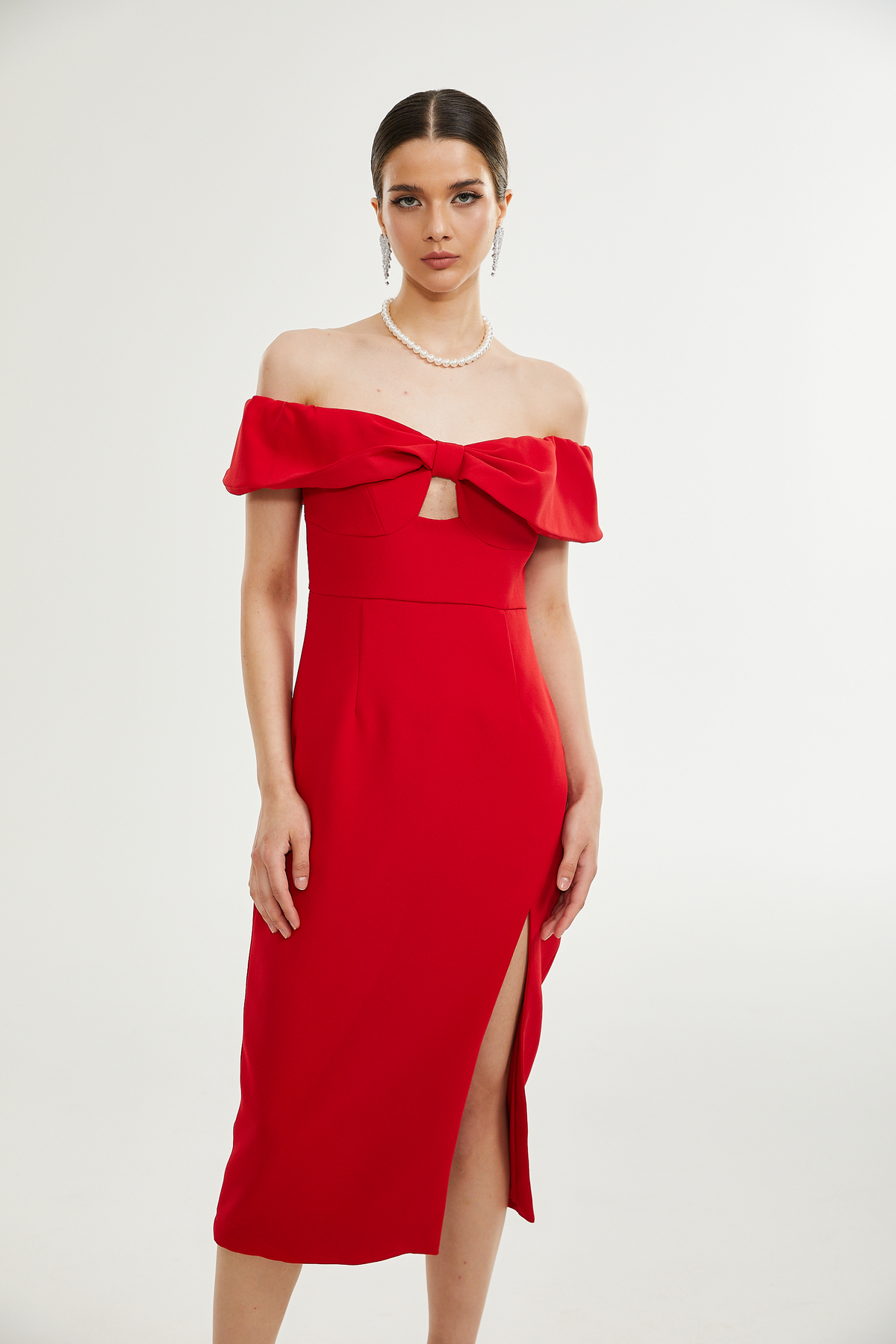 Catriona midi elbise