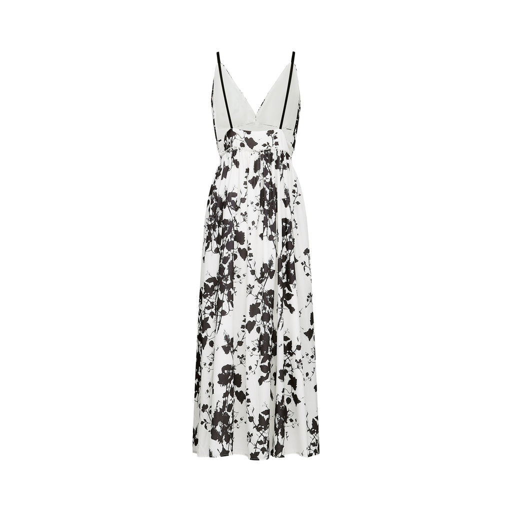 Persephone desenli midi elbise