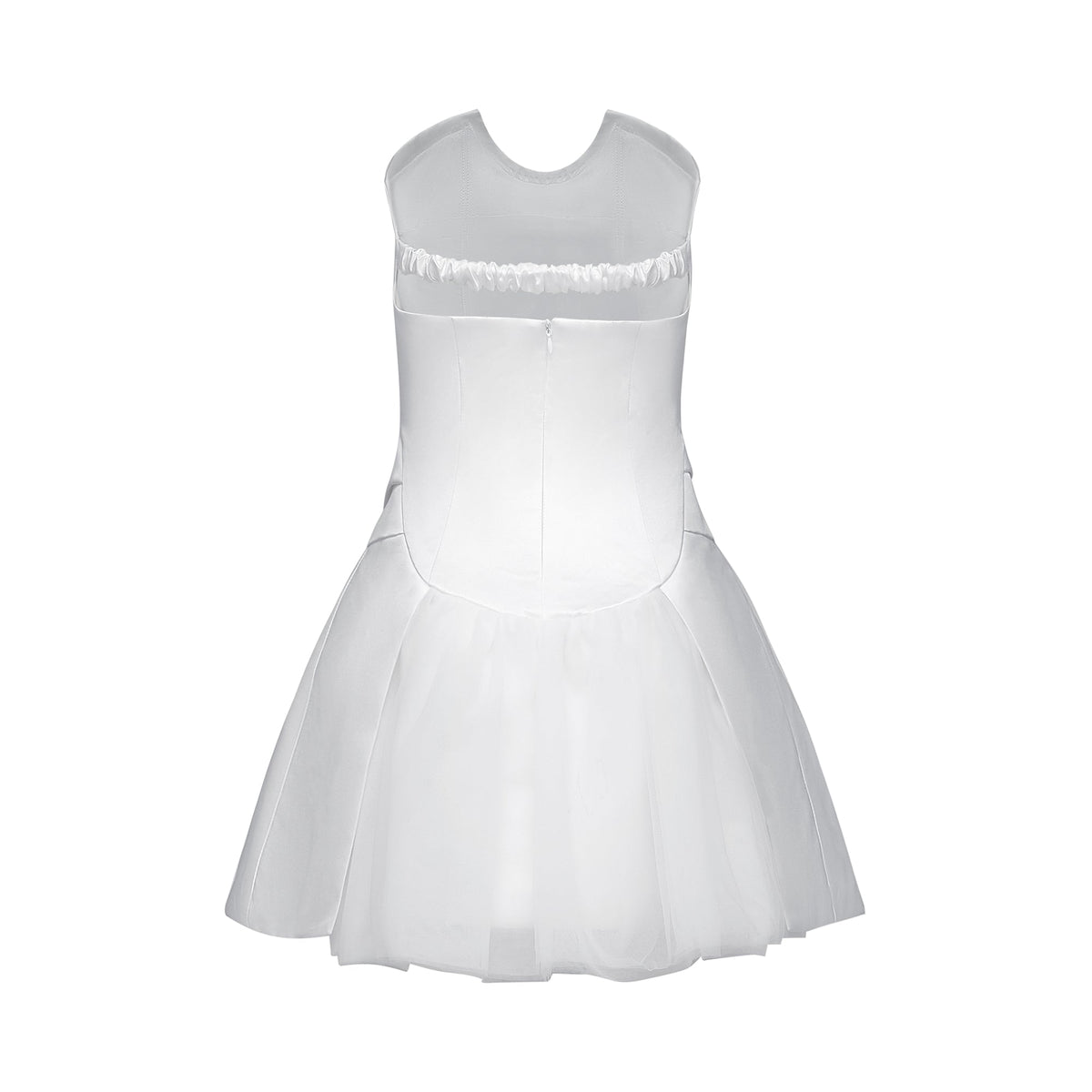Fleur pile süsleme mini elbise