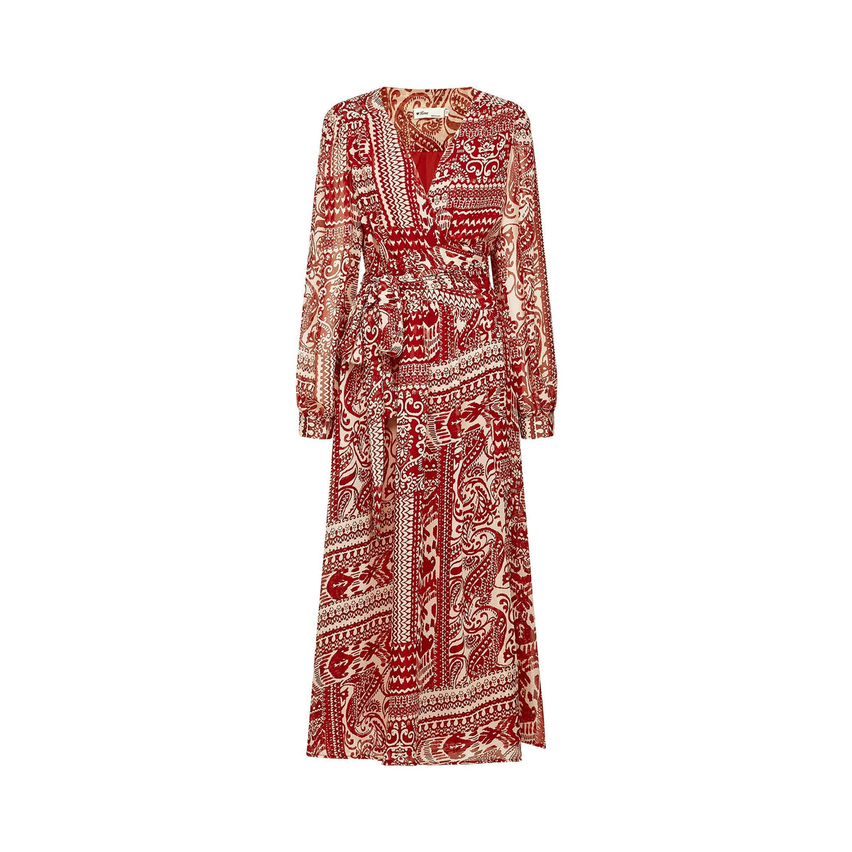 Camillera desenli midi elbise