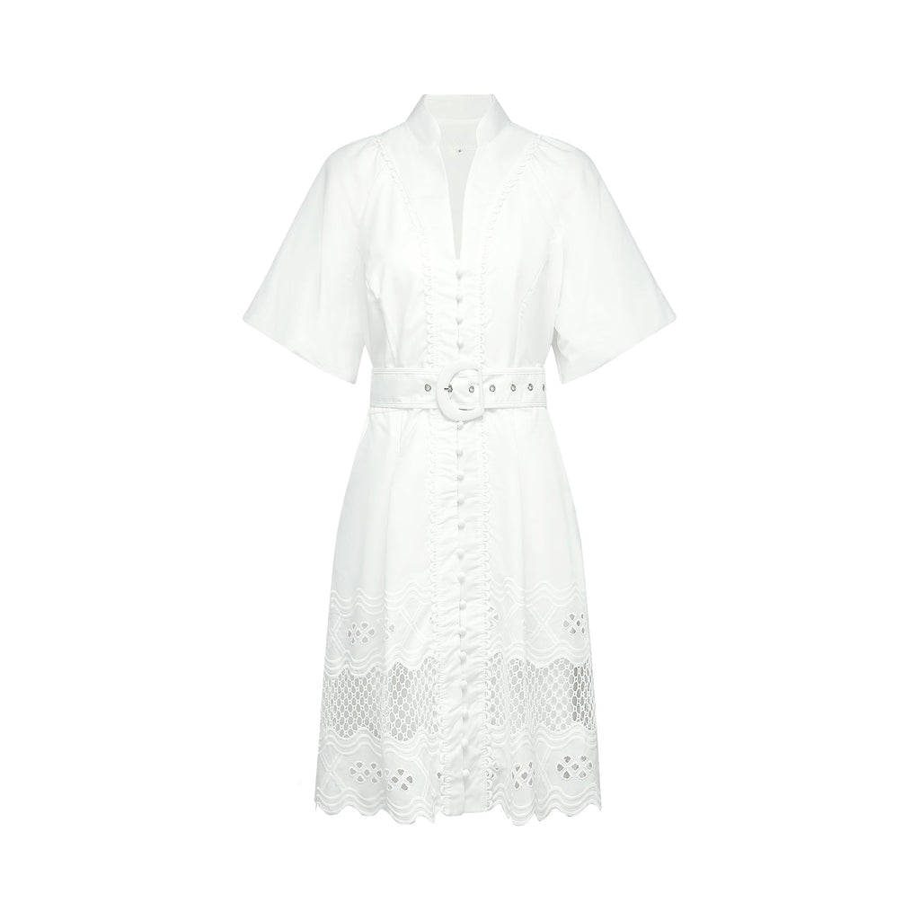 Raphaëlle dantelli mini elbise