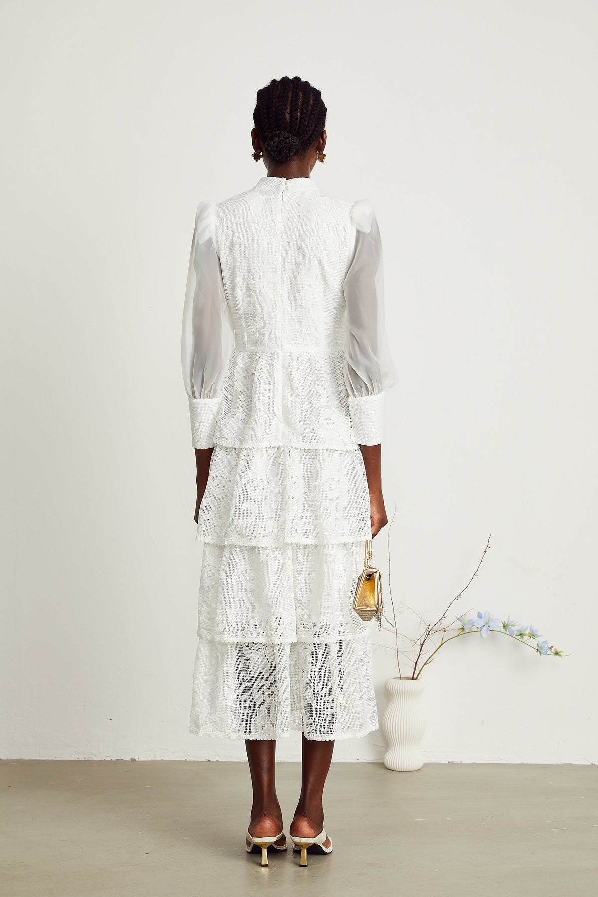 Carolina midi elbise