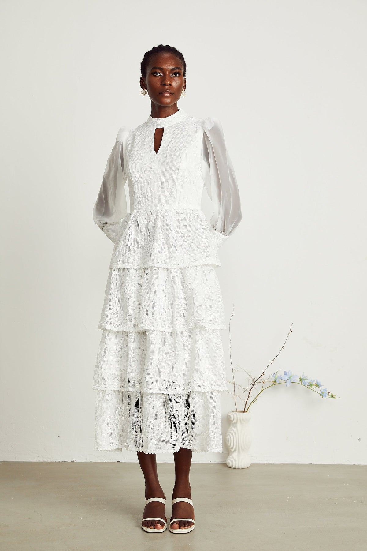 Carolina midi elbise