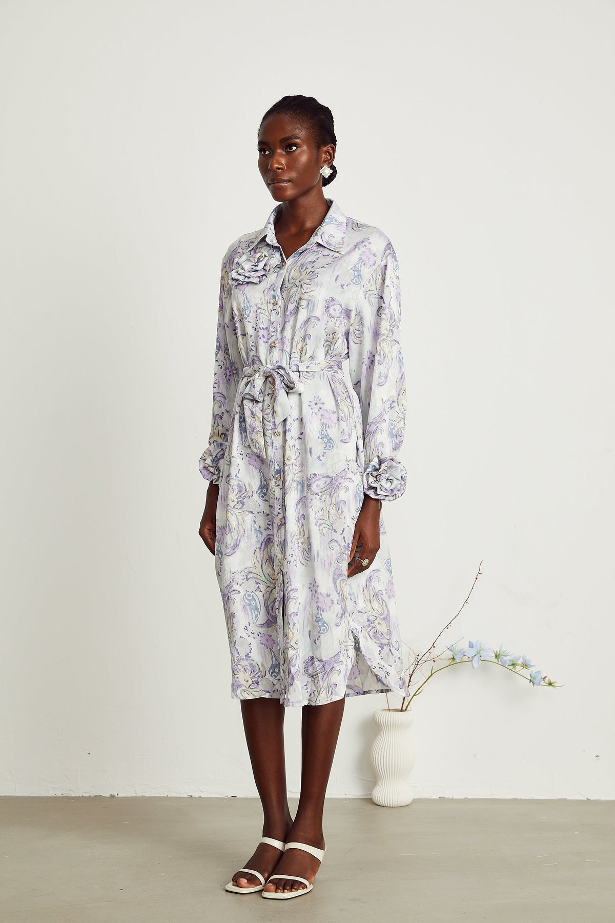 Clothilde midi elbise