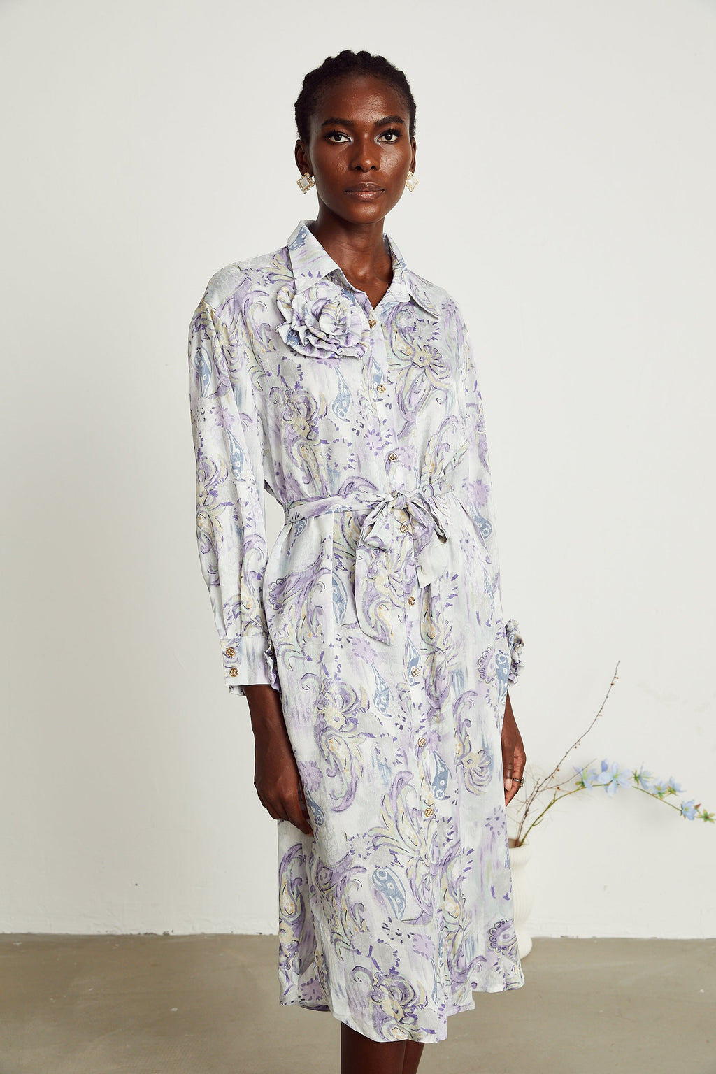 Clothilde midi elbise