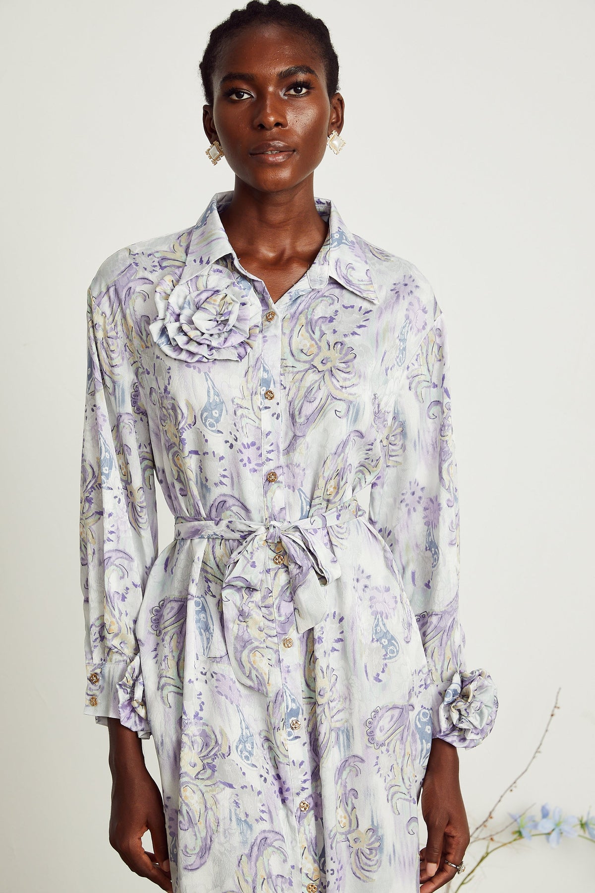Clothilde midi elbise