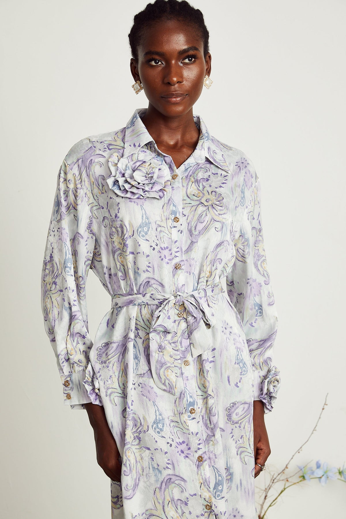 Clothilde midi elbise