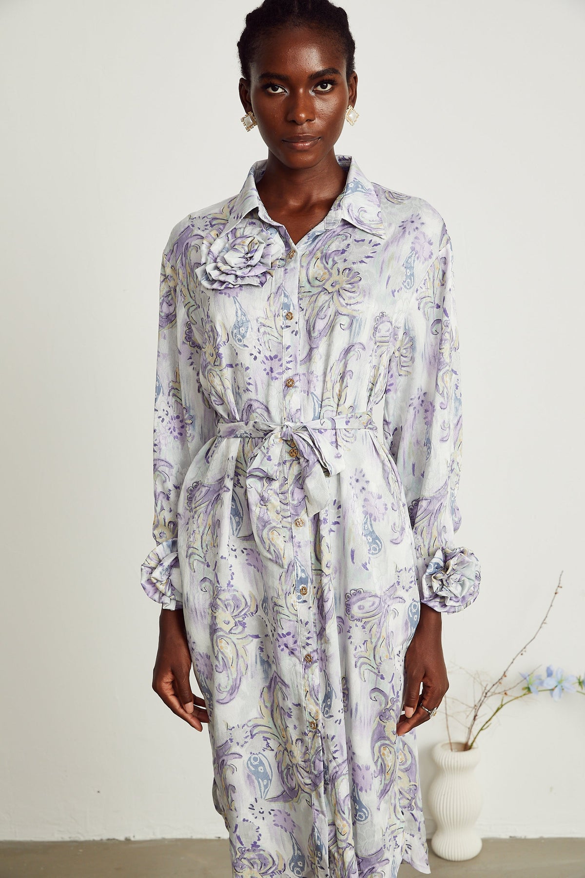 Clothilde midi elbise