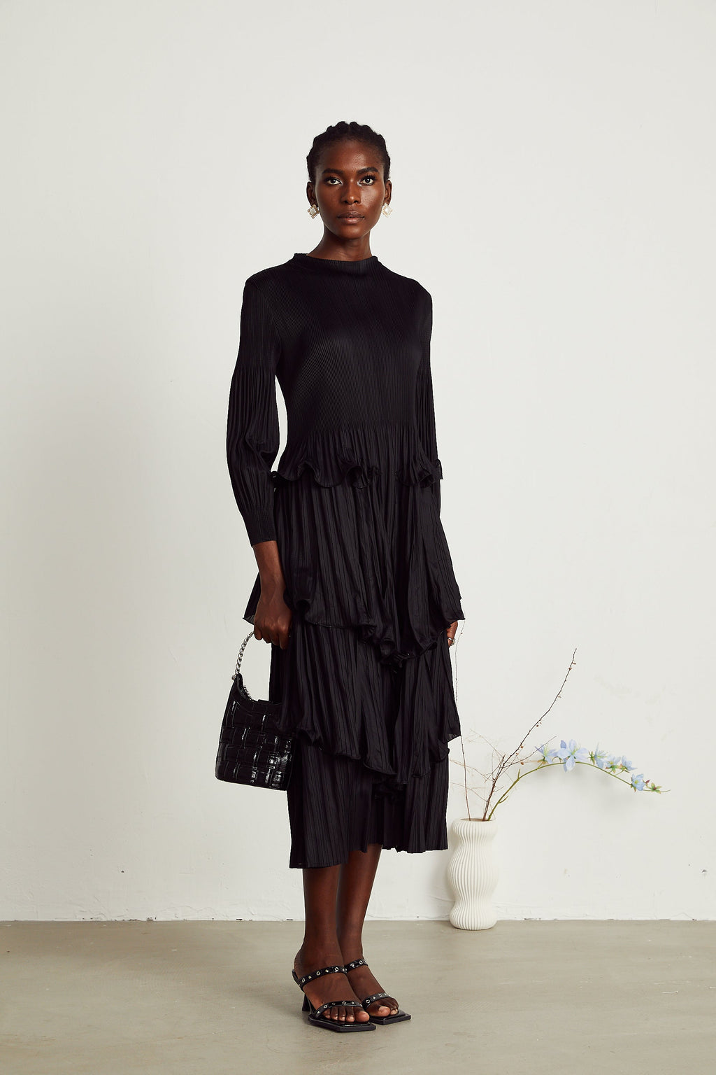 Brianna midi elbise