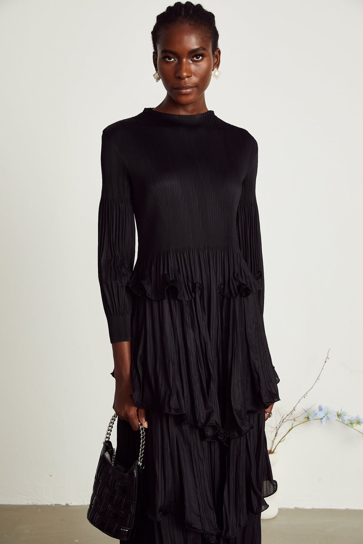 Brianna midi elbise
