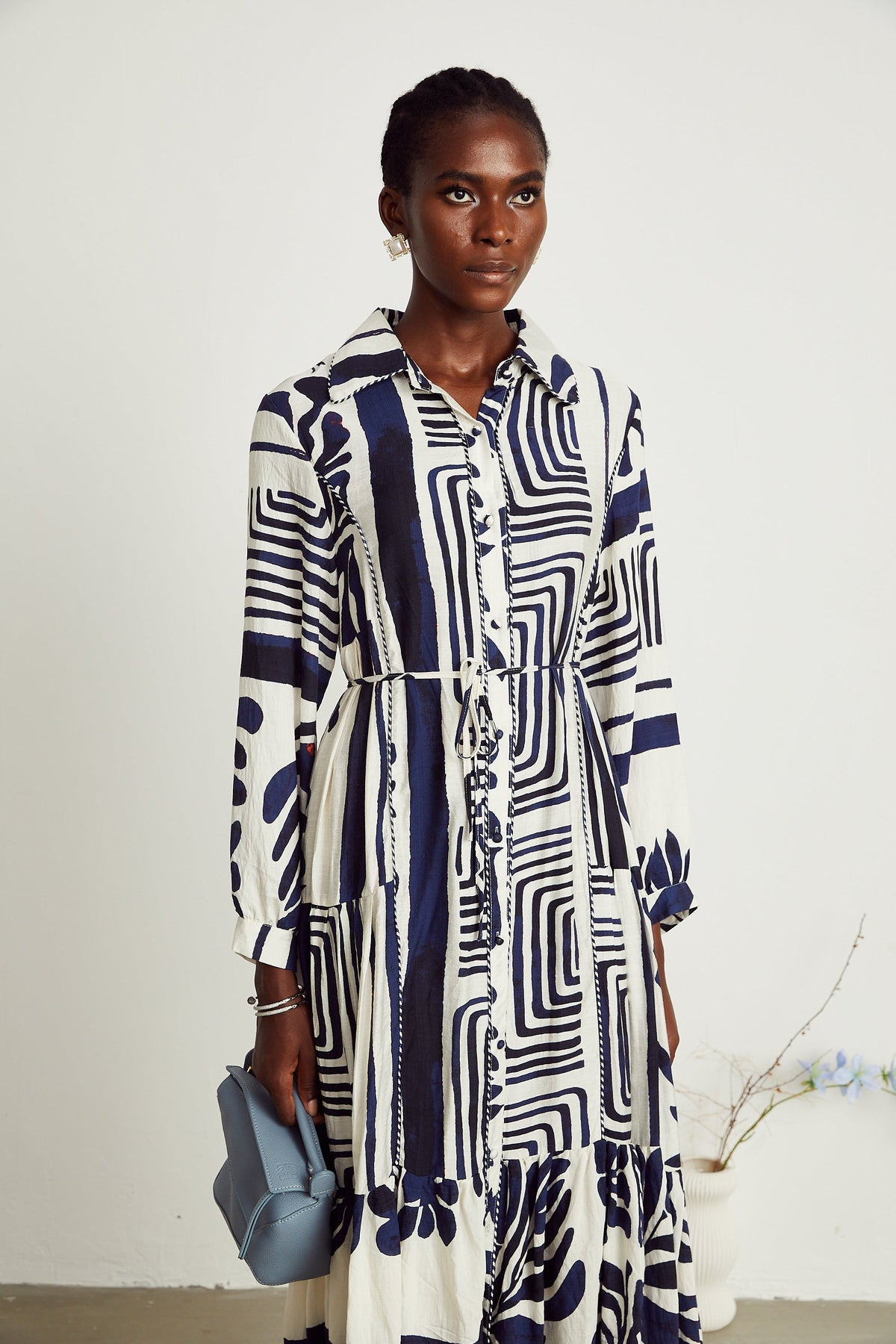 Colette midi elbise