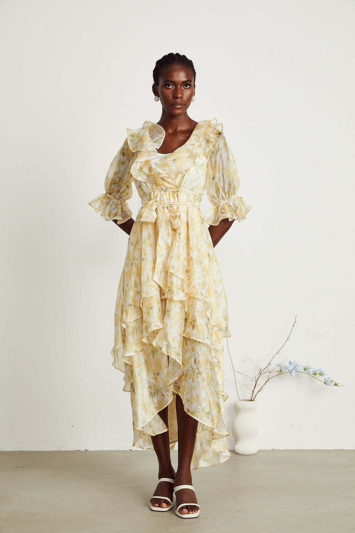 Amelie midi elbise