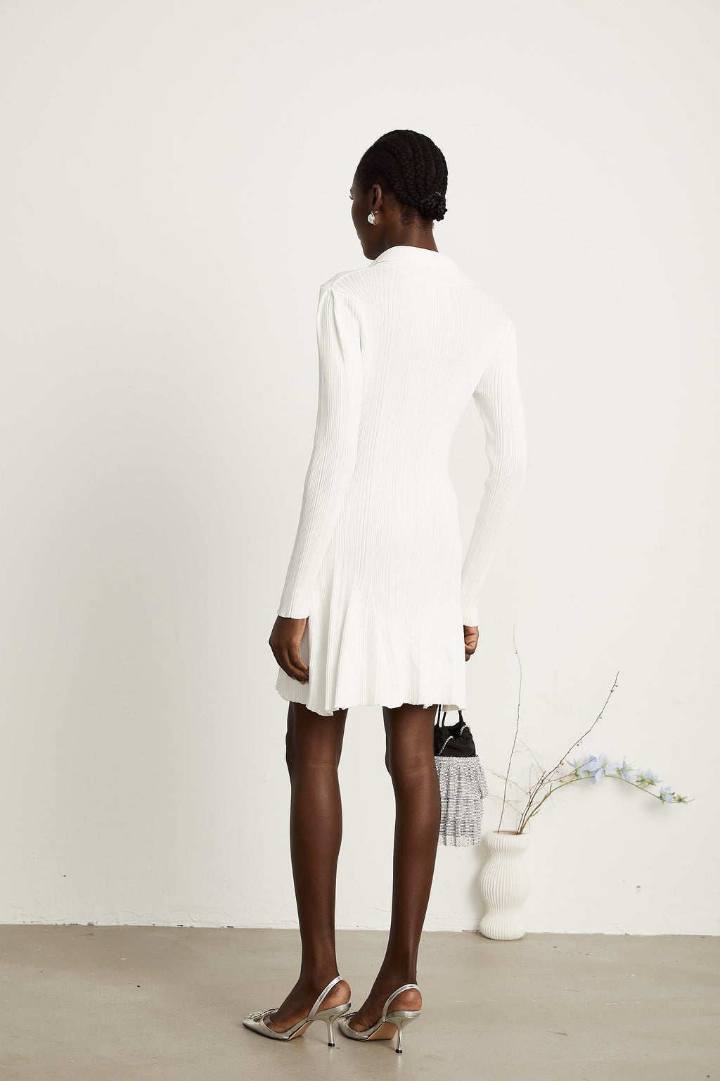 Véronique örgü mini elbise