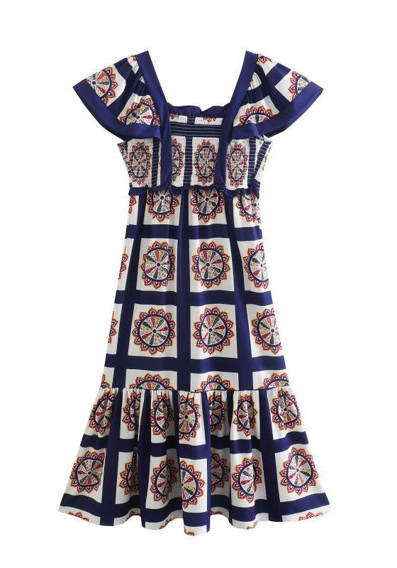 Patchwork Maxi Elbise