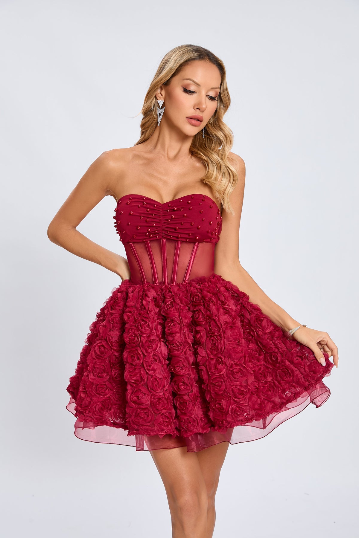 Rachel Bloom Korse Mini Elbise