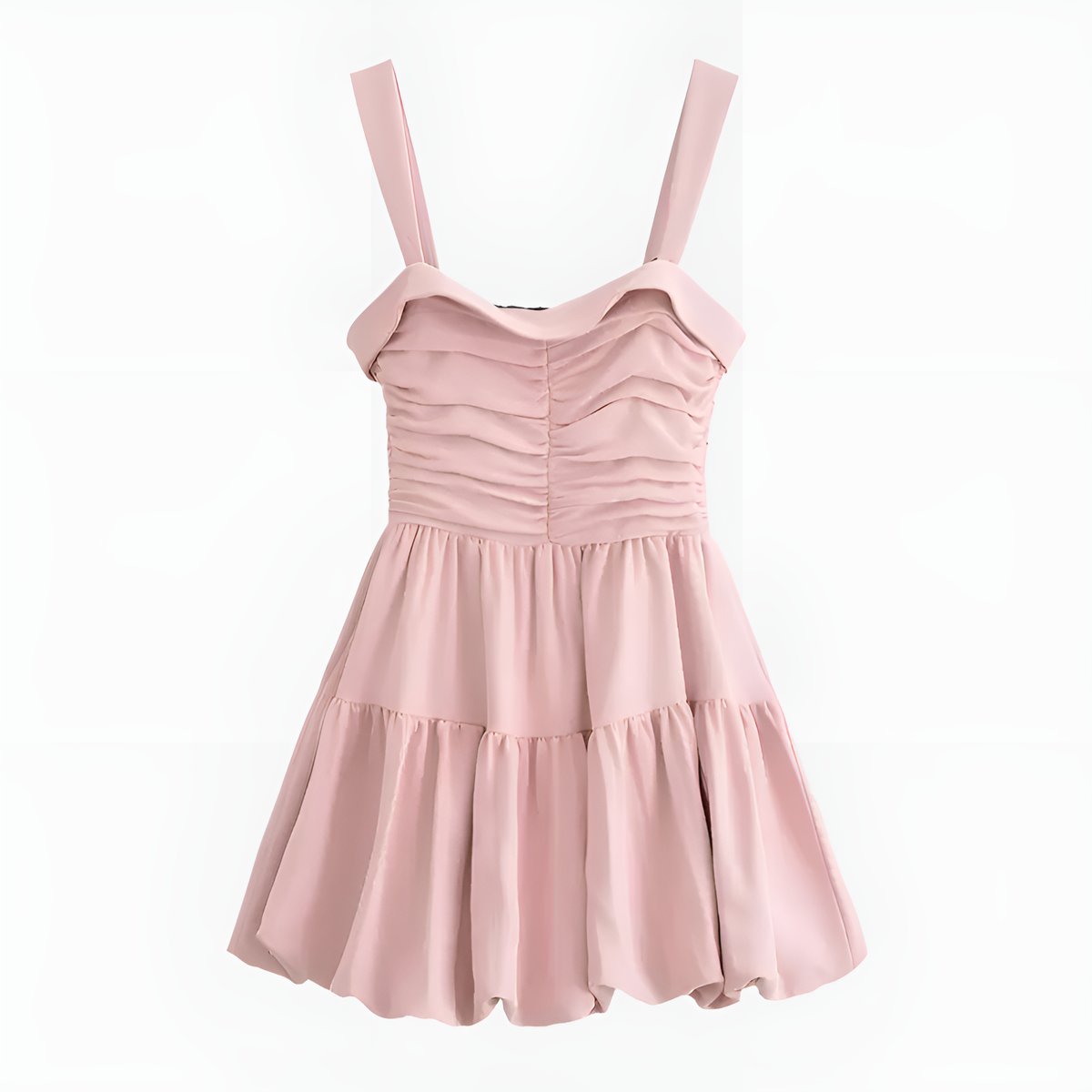 Fancy Drape Detay Mini Elbise