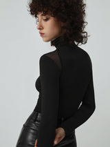 Patchwork Fileli Uzun Kollu Body
