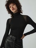 Patchwork Fileli Uzun Kollu Body
