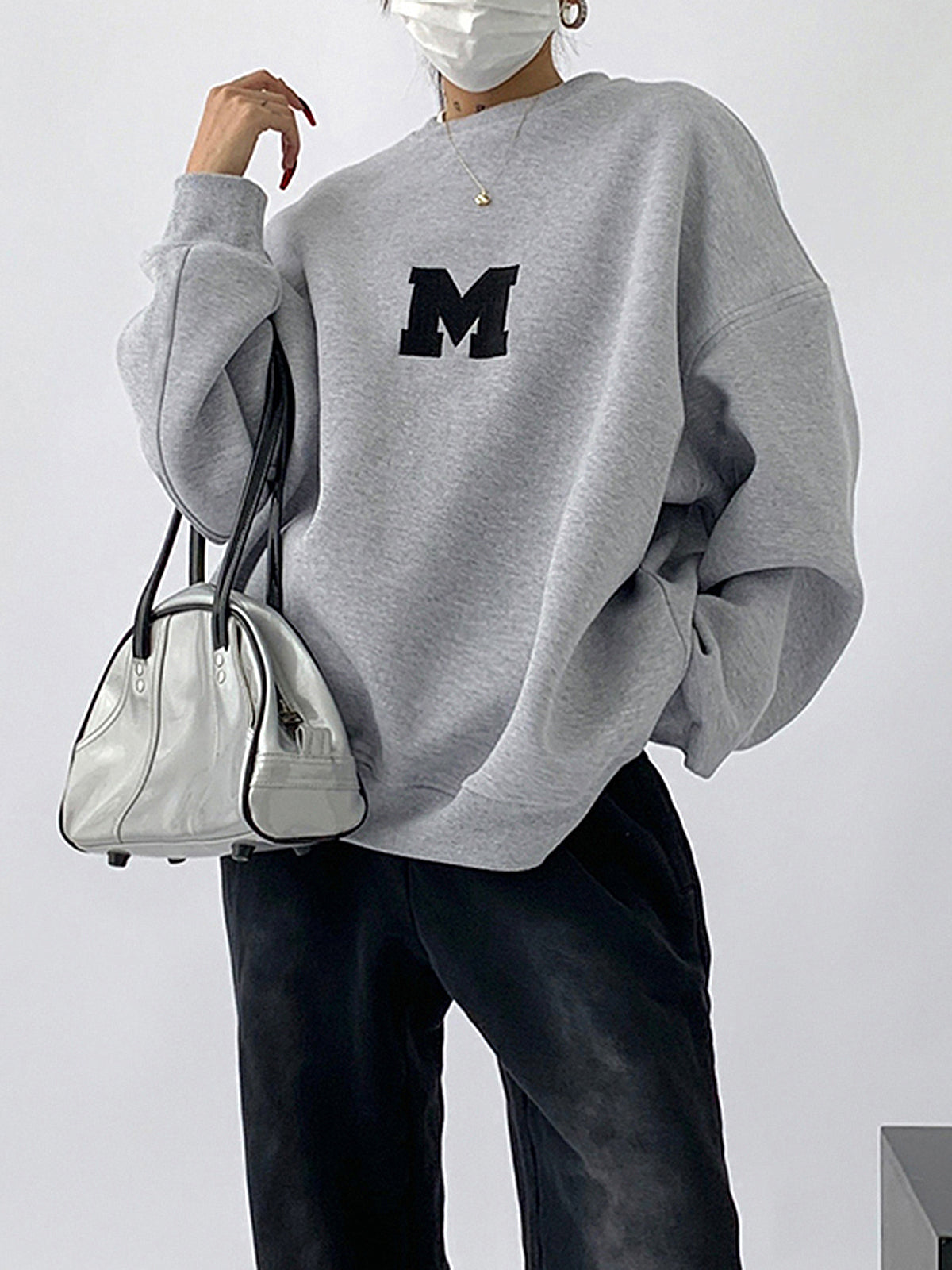 Minimalizm Büyük Erkek Çocuk Sweat