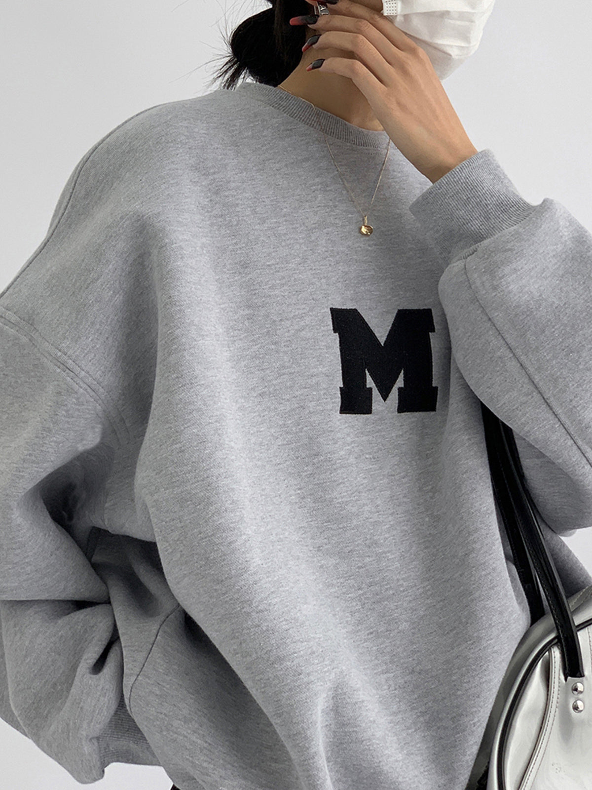 Minimalizm Büyük Erkek Çocuk Sweat