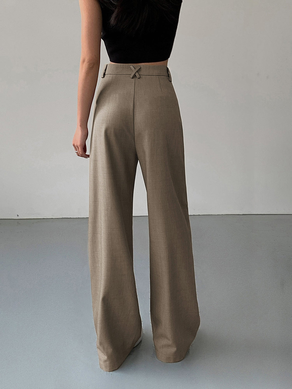 Divine Plise Geniş Paça Pantolon
