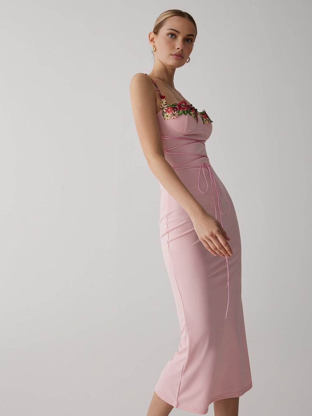 İnce Bodycon Uzun Elbise