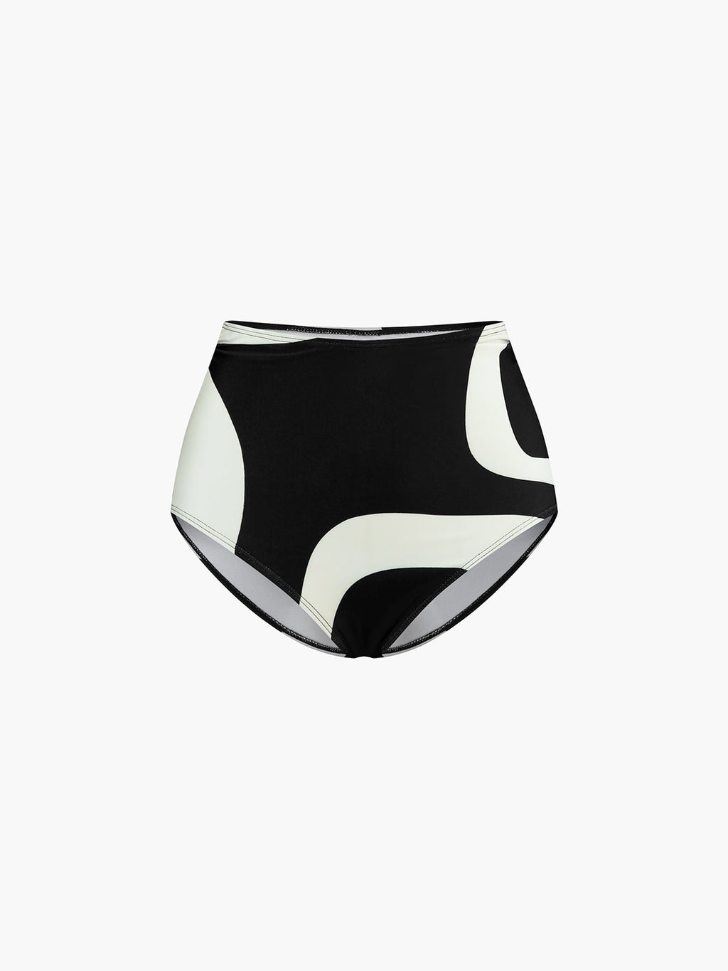 İki Tonlu Asimetrik Yaka Bikini Takımı