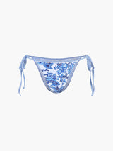 Baskılı Halter Düğümlü Bikini Takımı