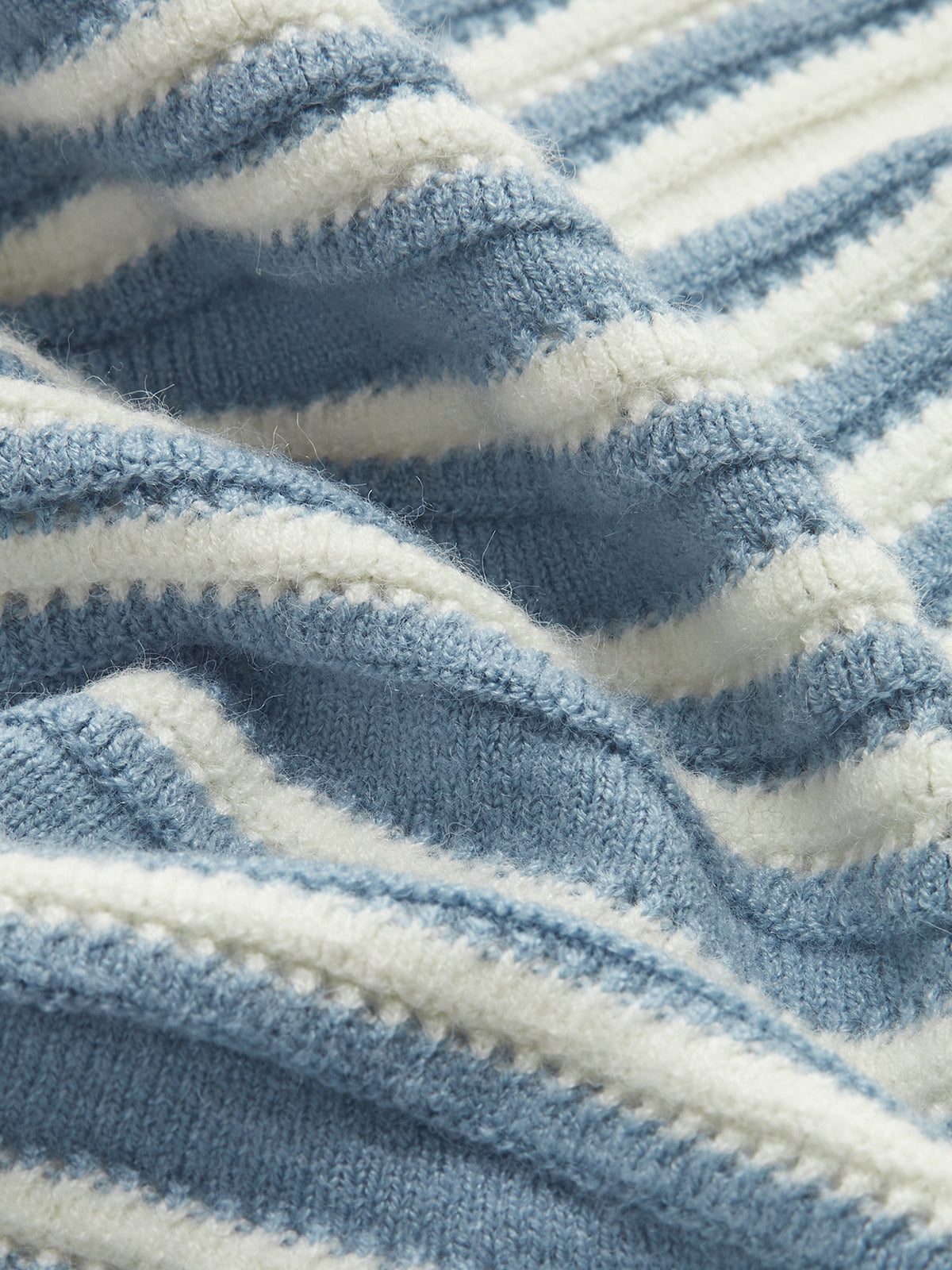 Pinstripe Bağcıklı Örgü Hırka