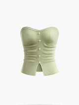 Askısız Bölünmüş İnci Kazak Yelek