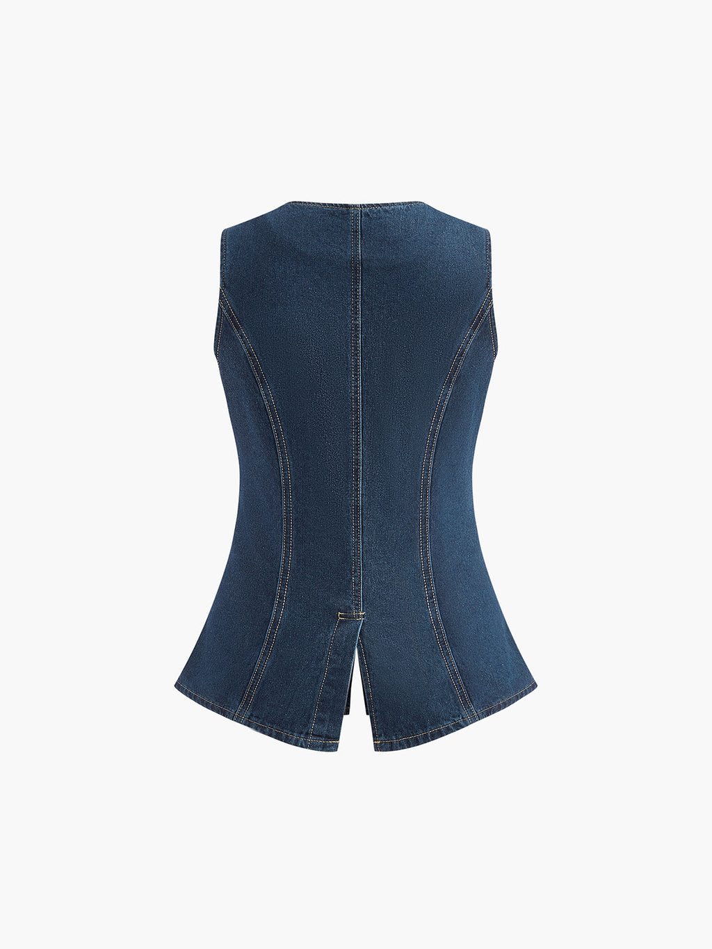 Kot Peplum Yelek Şort Takımı