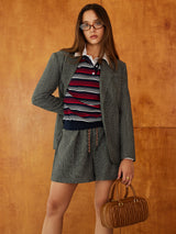 Vintage Büyük Erkek Yaka Cepli Blazer