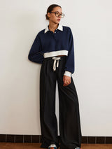 Patchwork Polo Kısa Sweat