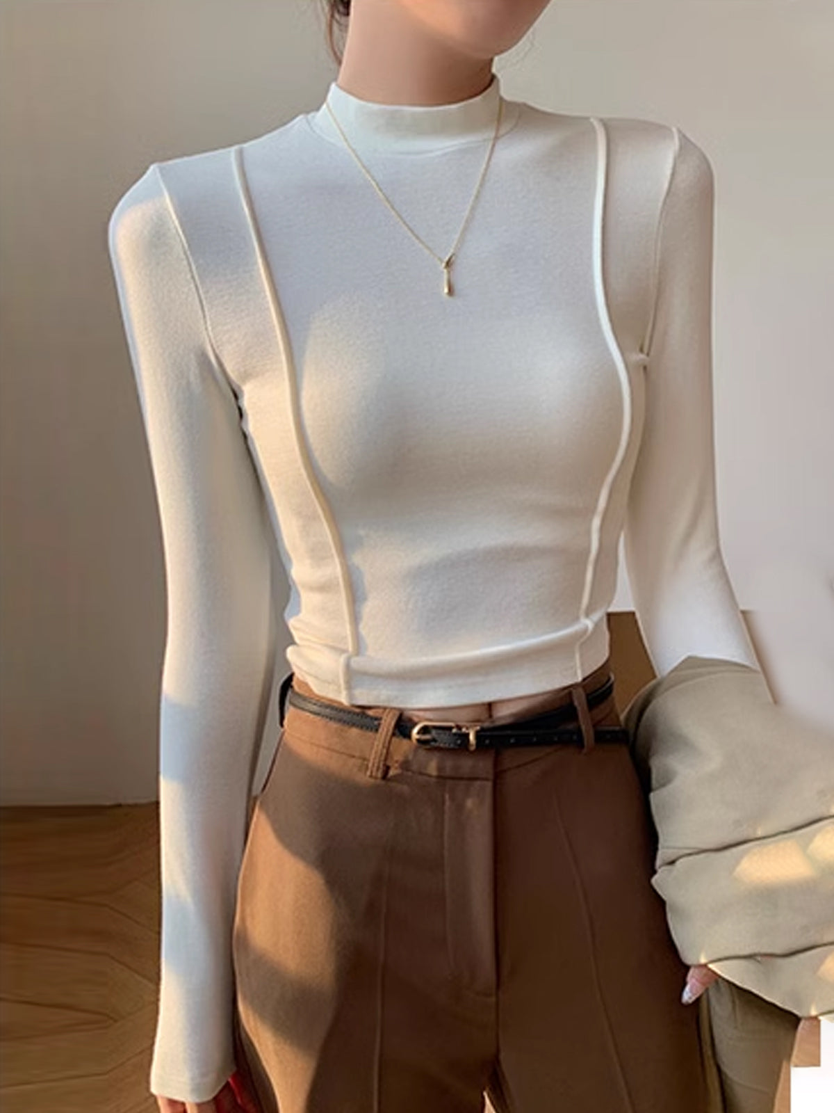 Düz Jersey Kenarlı Tişört