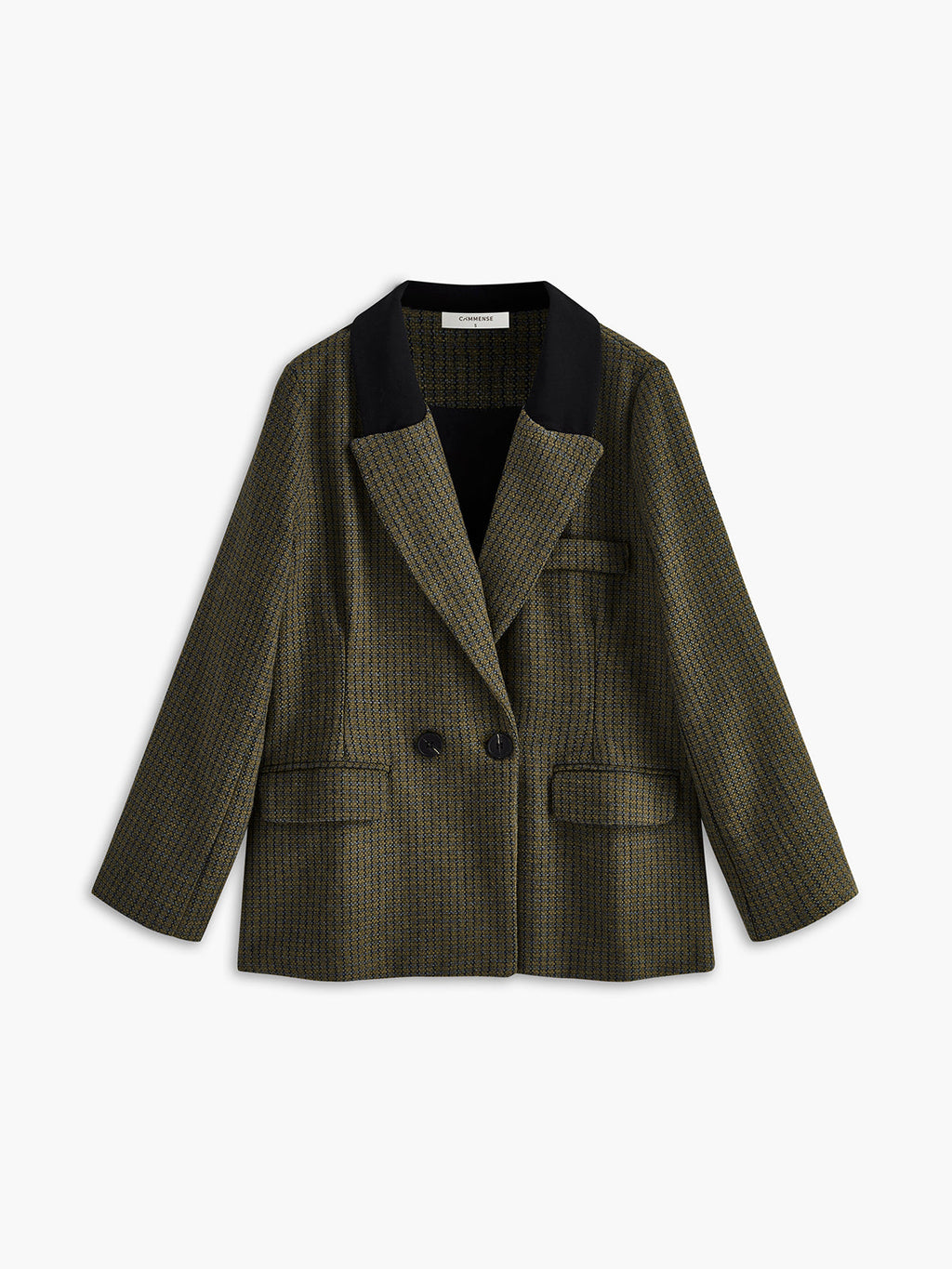 Büyük Boy Tüvit Ekose Blazer