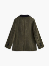 Büyük Boy Tüvit Ekose Blazer