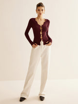 Dalgalı Kesim İnce Örgü Üst