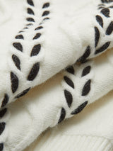 Turtleneck Raw Skirt Twist Kazak